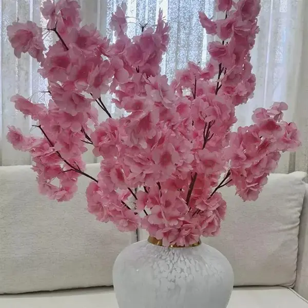 گل مصنوعی مدل شکوفه درخت هلو کد 123 - 3