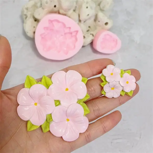 قالب شمع کوشا مدل گل یخ مجموعه 2 عددی
