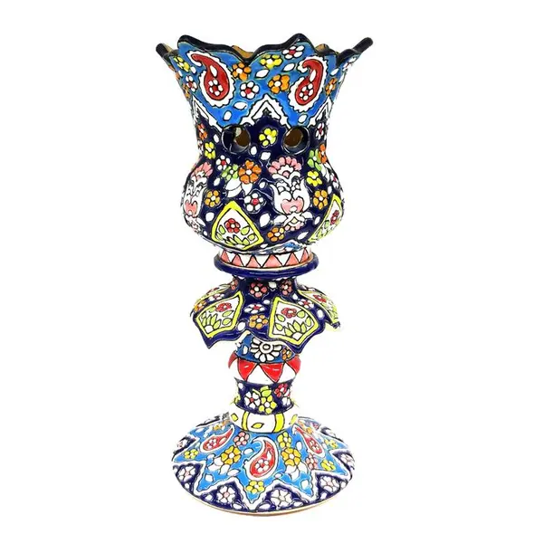 شمعدان میناکاری مدل لاله کد 9008 - 2