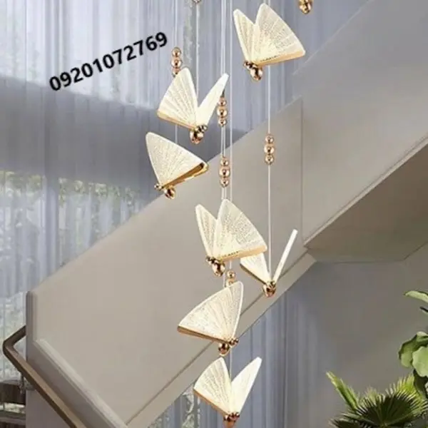 لوستر آویز مدرن Butterfly - 5