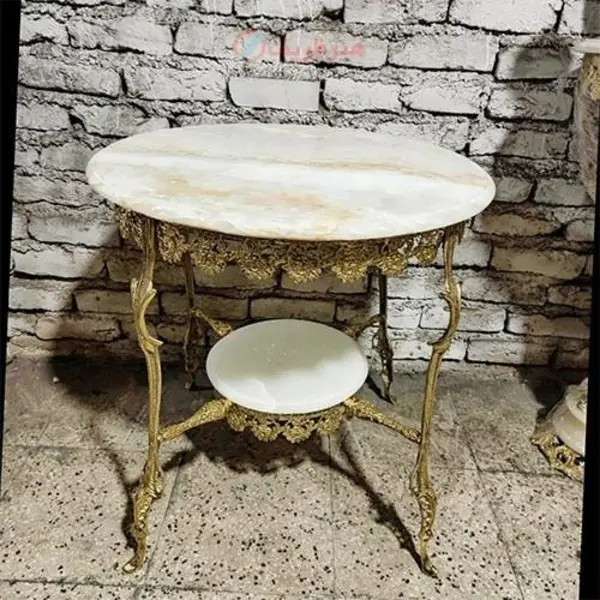 میز تلفن پایه سنگی گل رز، فوق العاده خاص - 2