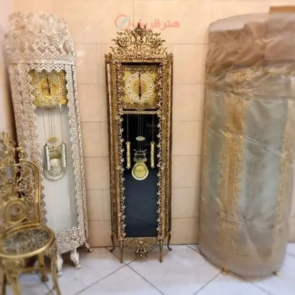ساعت ایستاده طرح گل نقلی بسیار خوش ساخت - 2