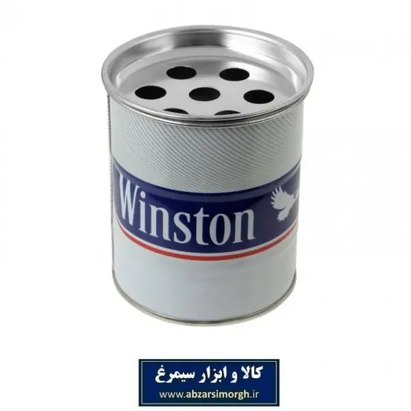 زیرسیگاری طرح بشکه فلزی  استوانه کوچک - 5