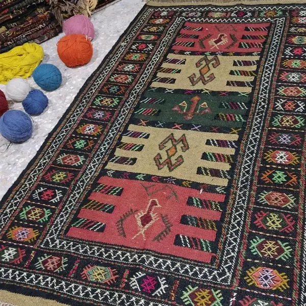 گلیم سفره کردی  دستباف - 2