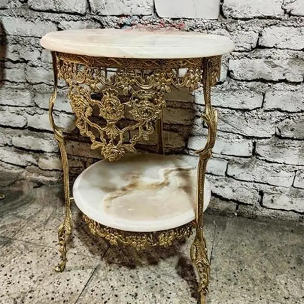 میز تلفن تاج دار گل یاسی، فوق العاده شیک و زیبا - 2