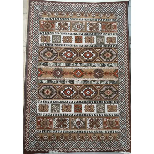 گلیم ساده ۴ متری رنگ قهوه ای - 2