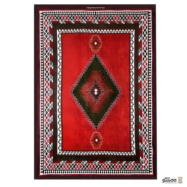روفرشی مخمل دو شانل طرح گبه - 2