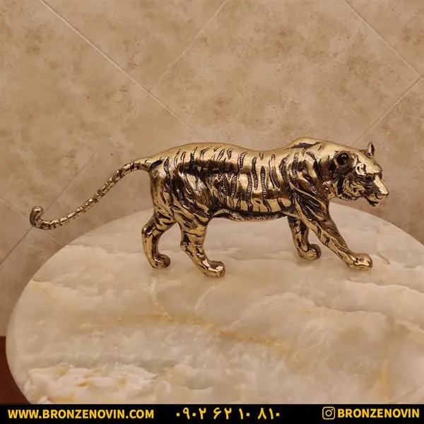 مجسمه ببر برنزی - 4
