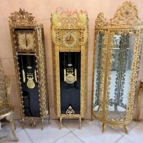 ساعت ایستاده جنس آلیاژ بسیار خوش ساخت انتیک طرح طاووس - 2