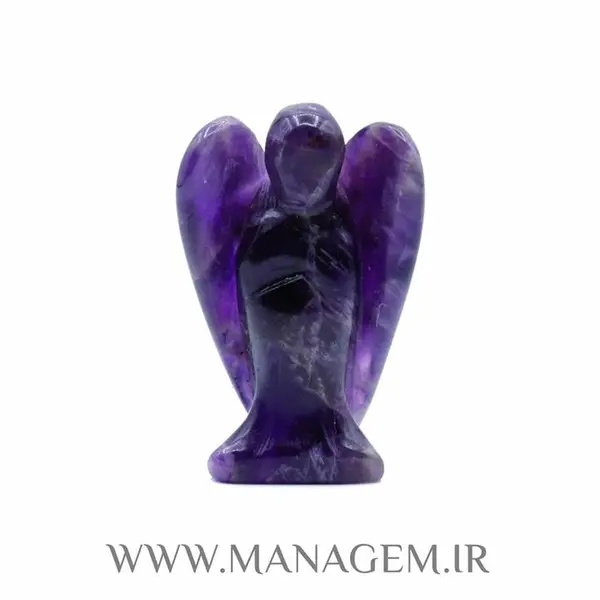 مجسمه مدل سنگ آمیتیست طرح فرشته - 3