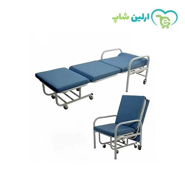 صندلی همراه تاشو کنار تخت بیمار کد 000 - 2