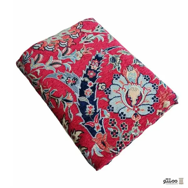 روفرشی دو رو مخمل طرح کهنه فرش کد 011 - 2