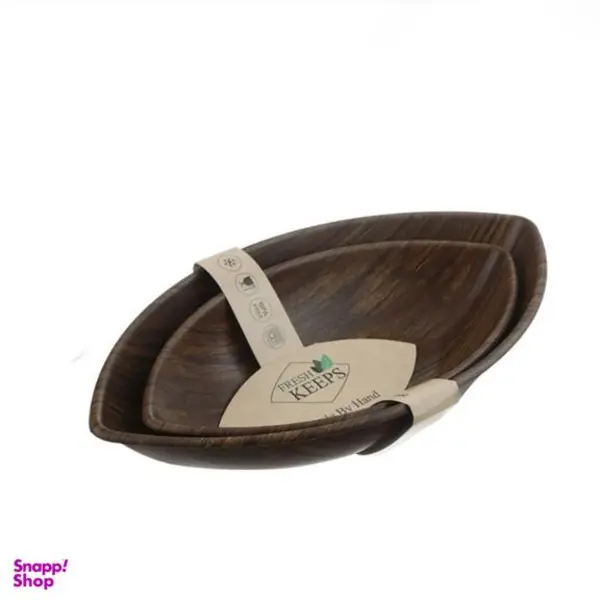 کشکول فرش کیپس طرح چوب مدل 01 مجموعه 2 عددی - 3