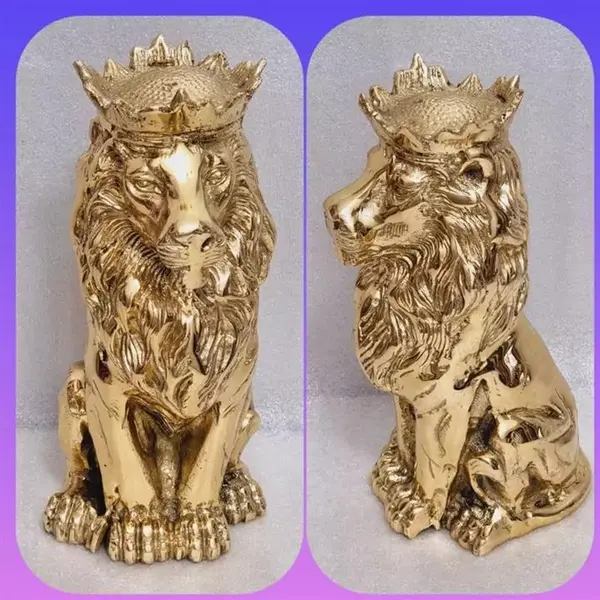 مجسمه برنزی طرح شیر کد 020030045 - 3