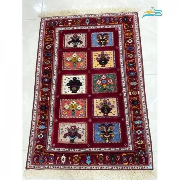 گلیم دستبافت سیرجان مناسب کف خانه، با کیفیت بالا و رنگ طبیعی درجه 1 زیبا - 2