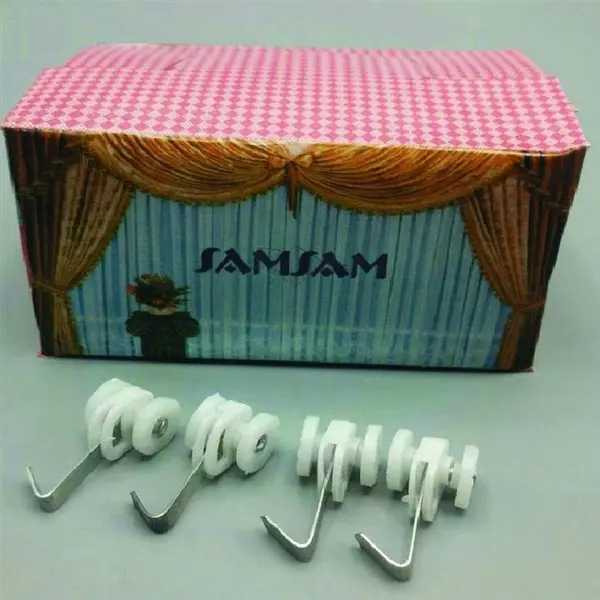 گیره پرده فلزی قلاب دار (بسته 100 عددی)
