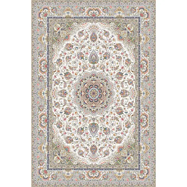 فرش ستاره کویر یزد 1000 شانه کلکسیون عالی قاپو کد HA51 زمینه 3003 (برجسته) - 2