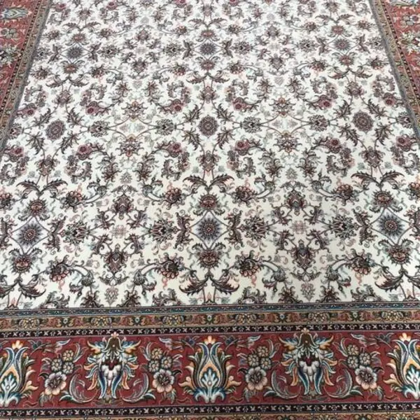 فرش ماشینی 12 متری افشان صبا کرم 700 شانه hcpx2 تراکم 2550 صد در صد نخ اکرولیک ارسال رایگان - 2