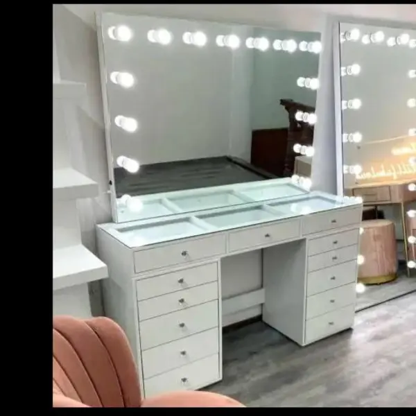 میز آرایشی مدل کیارا 13 کشو تمام ام دی اف - 2