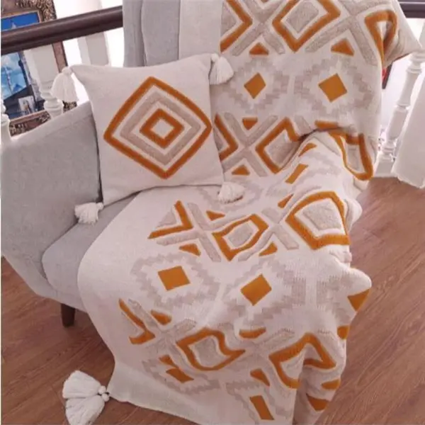 شال مبل مدل پانچدوزی کد 2 سایز 170×140 سانتیمتر - 5