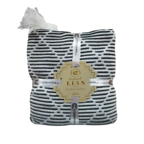 شال مبل کلکسیون لیان سایز 300*150 سانتی متر رنگ مشکی - 2