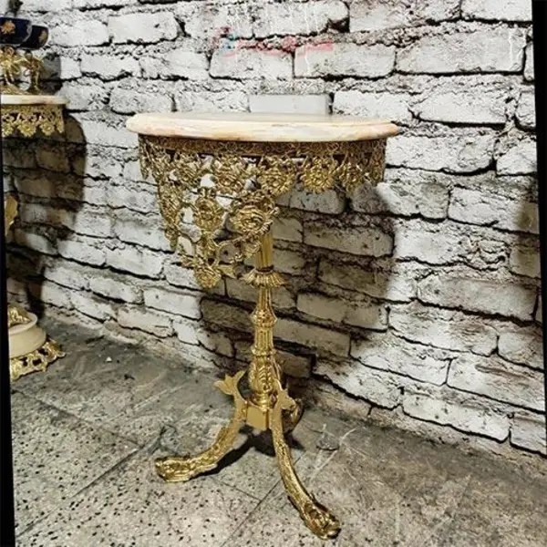 میز تلفن پایه ماهی سایز40 گل رز، زیبا و خاص - 3