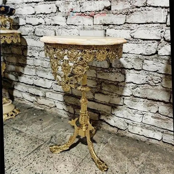میز تلفن پایه ماهی سایز40 گل رز، زیبا و خاص - 2