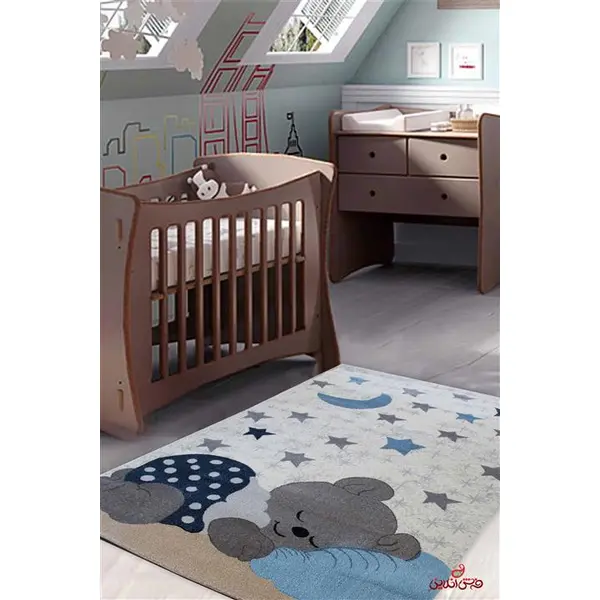 فرش ماشینی ساوین طرح اتاق کودک کد 4035 - 5