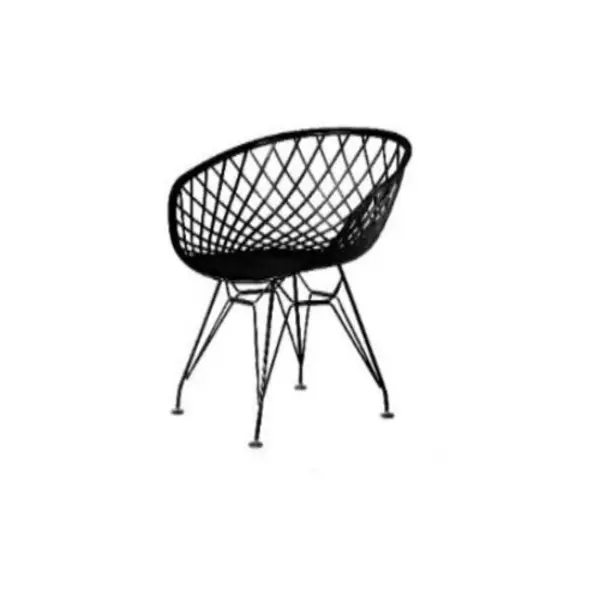 صندلی بامبو پایه ایفلی فلز BA530S بنیزان (استاتیک) - 2