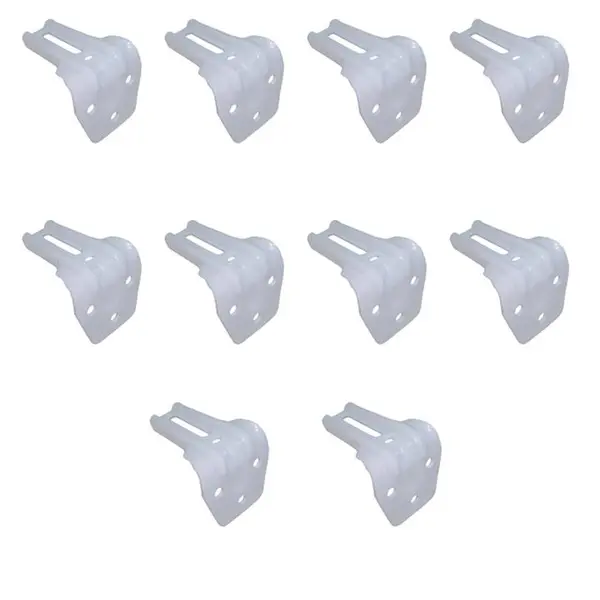 پایه نگهدارنده میله پرده مدل دیواری L8 بسته ده عددی - 3
