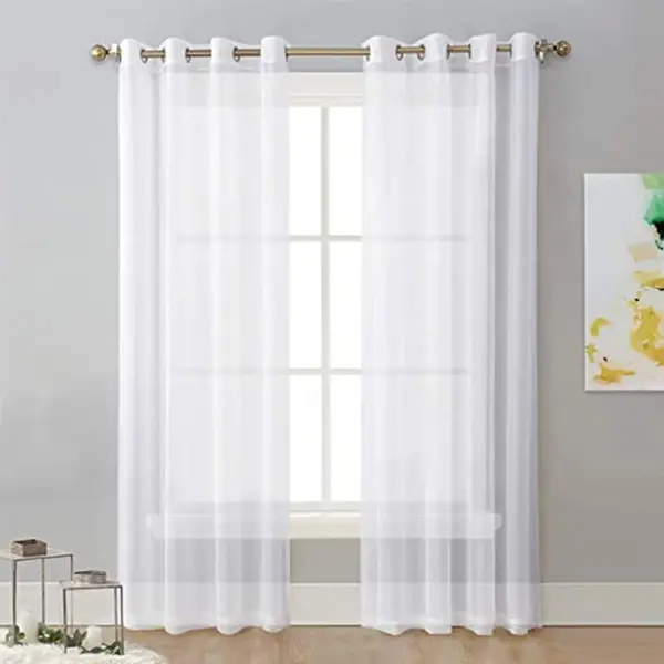 پرده نوین پرده خورشید مدل حریر ساده NT413  سایز  280x140 سانتی متر - 2