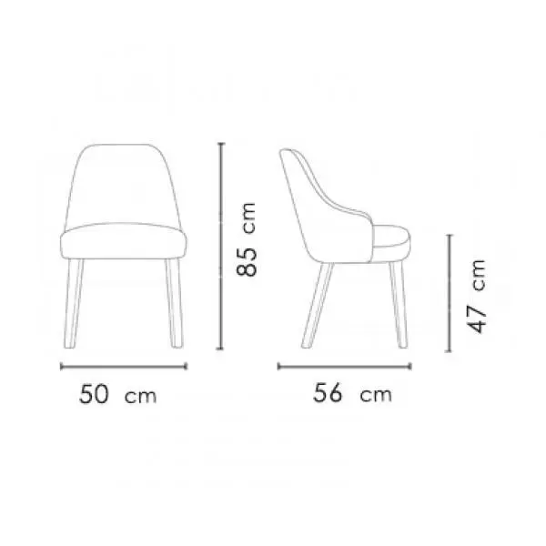 صندلی دسته دار نظری با پایه دایکاست مدل ونیز P550A - 2