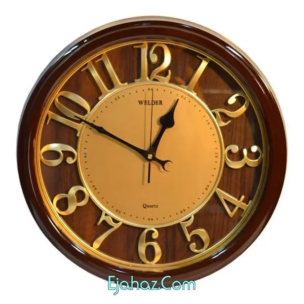ساعت دیواری ولدر مدل Quartz gold - 6