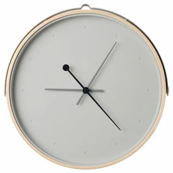ساعت دیواری خاکستری ایکیا ROTBLÖTA - 4