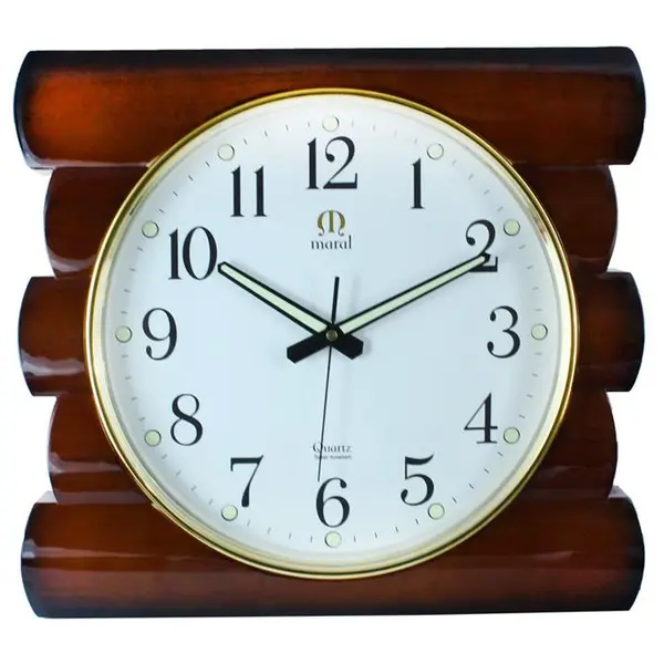 ساعت دیواری مارال طرح Woodsticks سایز 40*40 - 2