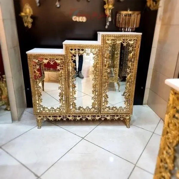 جا کفشی سه تیکه برنجی فوق العاده زیبا و طراحی بی نظیر - 3