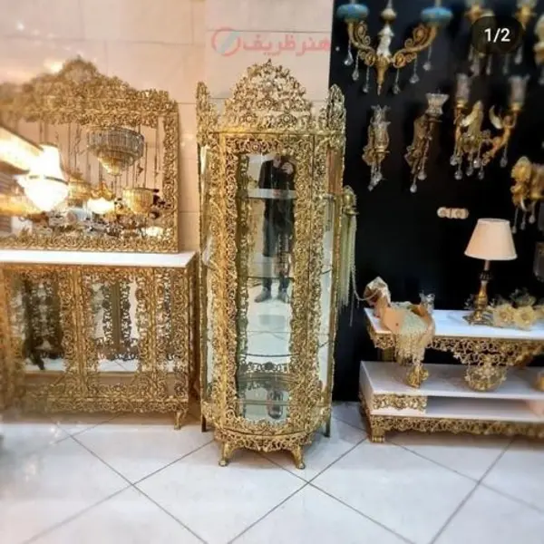 بوفه آلومینیومی جنس آلیاژ، مدل گل سرخ، بسیار خوش ساخت و با کیفیت - 2