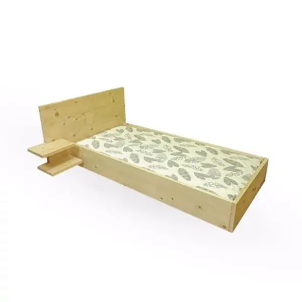 تخت خواب یک نفره چوب روس مینیمال مدل \ - 2