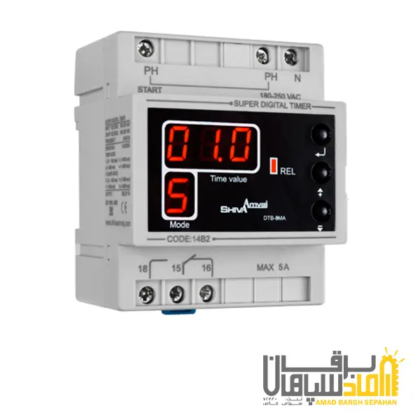 سوپر تایمر دیجیتال صنعتی شیوا امواج مدل 14B2 - 4