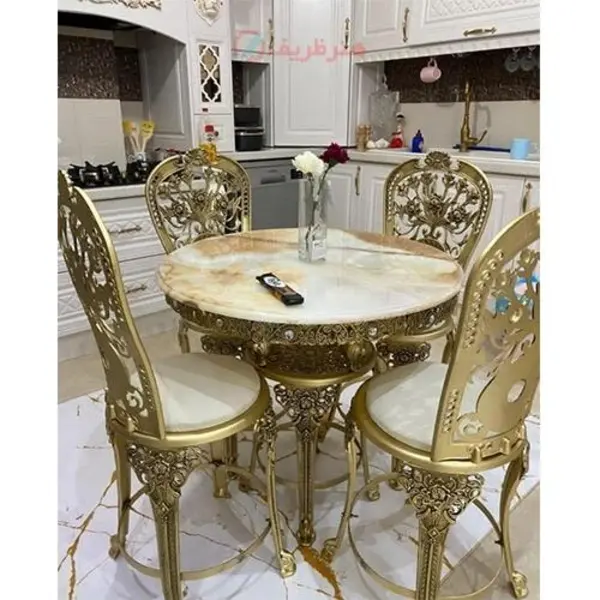 میز ناهارخوری 4 نفره آلیاژ، زیبا و با کیفیت عالی بسیار محکم با رنگ ثابت - 3