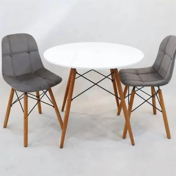 میز و صندلی ناهار خوری 4 نفره مدل مایا لمسه کد MF008 - 3