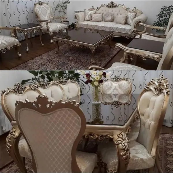 مبل 7 نفره سلطنتی افسون کد 11 - 2