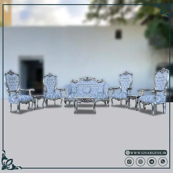 مبل 7 نفره سلطنتی افسون کد 11 - 5