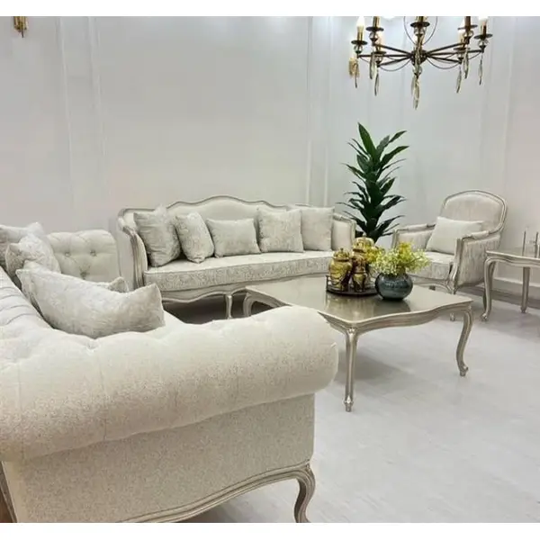 مبل کلاسیک فرانسوی چستر روما 8 نفره - 5