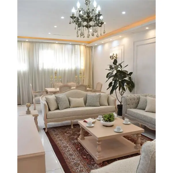 مبل کلاسیک فرانسوی چستر روما 8 نفره - 4