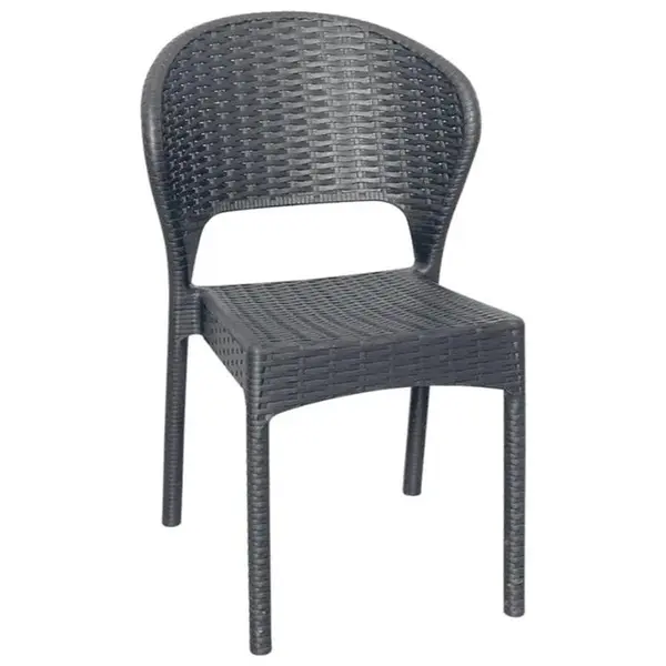 صندلی پلاستیکی برند ناصر مدل بدون دسته حصیر بافت کد 972 - 2
