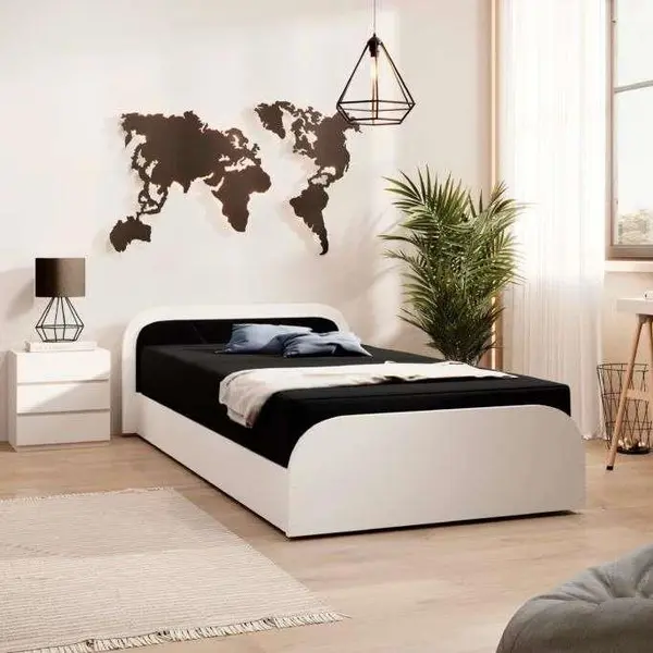 تخت خواب ام دی اف یک نفره مدلB80 سایز 200×90 سانتی متر - 2