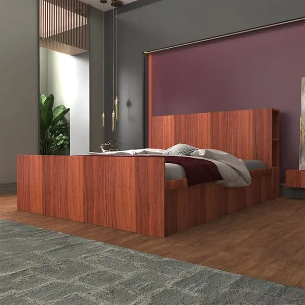 تخت خواب دونفره اعیان مدل FH419 سایز 160x200 سانتی متر - 2