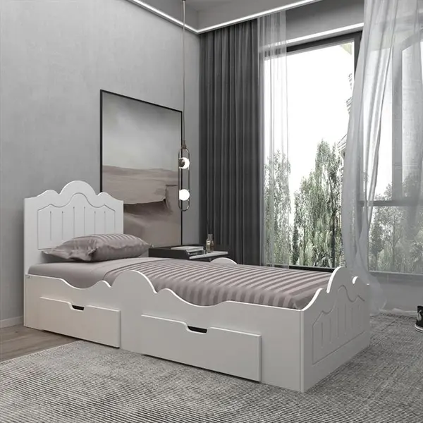تخت خواب یک نفره اعیان مدل FH718 سایز 90x200 سانتی متر - 2