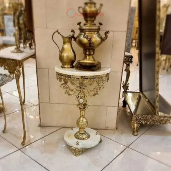 میز خاطره با طرح گل رز سنگ خور کد honar027 - 2